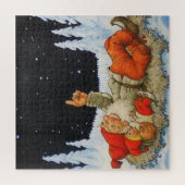 "Under the Stars" Gnomes von Jenny Nystrom Puzzle (Vertikal)