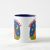 Under the Stars Kids Camping Drawing Tasse (Zentrum)