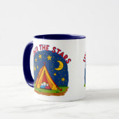 Under the Stars Kids Camping Drawing Tasse (Vorderseite Links)