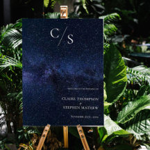 UNDER THE STARS Themed Welcome To Our Wedding