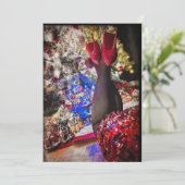 Under The Tree Feiertagskarte (Stehend Vorderseite)