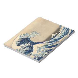 Under the Wave off Kanagawa by Katsushika Hokusai Notizblock