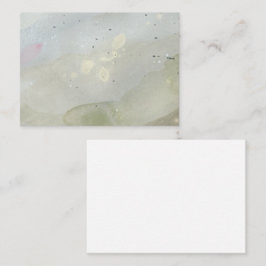 "Under the Waves": Original Abstrakte Note Card Mitteilungskarte (Vorne/Hinten)