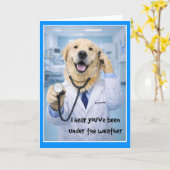 Under the Weather Get Well Card ST-2 Karte (Gelbe Blume)