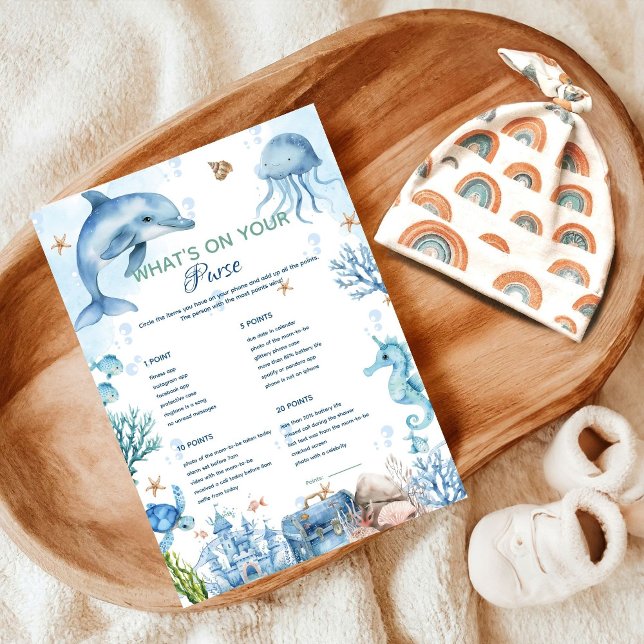 Under the  what's on your purse baby shower game  (Von Creator hochgeladen)