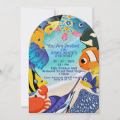 Under Water Themed | Fish Invitation Einladung (Vorderseite)