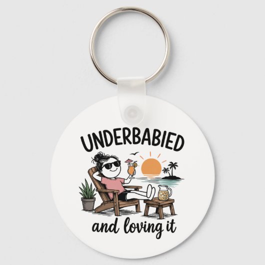Underbabied und liebt es! schlüsselanhänger (Vorderseite)