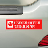 Undercover Amerikaner Autoaufkleber (Auf Auto)