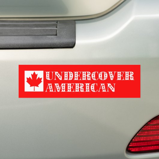Undercover Amerikaner Autoaufkleber (Auf Auto)