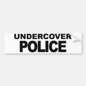 Undercover Polizei Autoaufkleber (Vorne)