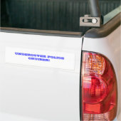 UNDERCOVER POLIZEI-KREUZER! AUTOAUFKLEBER (Auf Lkw)
