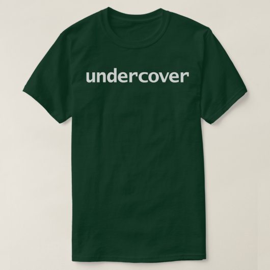 Undercover Typografie White Text T-Shirt (Design vorne)