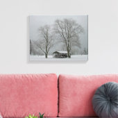 Undercover-Wintry-Schneeszene Leinwanddruck (Insitu (Wohnzimmer))