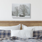 Undercover-Wintry-Schneeszene Leinwanddruck (Insitu (Schlafzimmer))