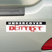 Undercover Zahnarzt, lustig Autoaufkleber (Auf Auto)