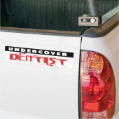 Undercover Zahnarzt, lustig Autoaufkleber (Auf Lkw)