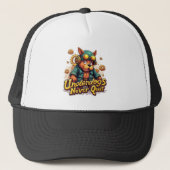 Underdogs Never Quit Cap – Motivational Hat Truckerkappe (Vorderseite)