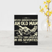 Underestimate an old man who turns wrenches  karte (Gelbe Blume)