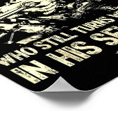 Underestimate an old man who turns wrenches  poster (Ecke)