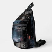 Underground Bag Dark Black Streetwear  Crossbody Bag (Rechte Ecke)