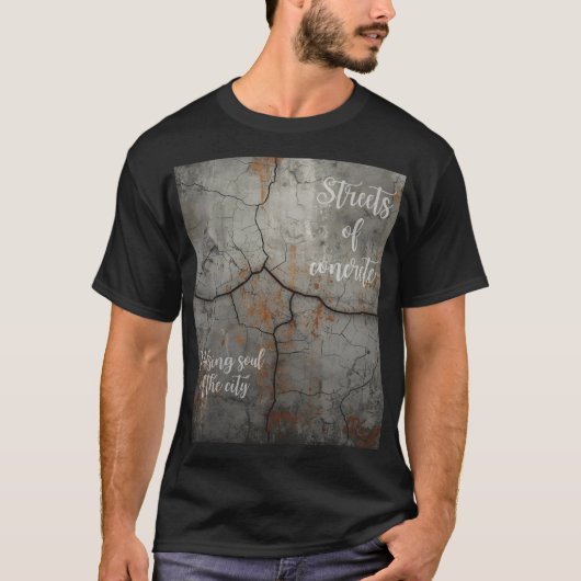 Underground Concrete Black Unisex T-shirt Street (Vorderseite)