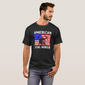 Underground Mining American Coal Miner American Co T-Shirt (Vorne ganz)