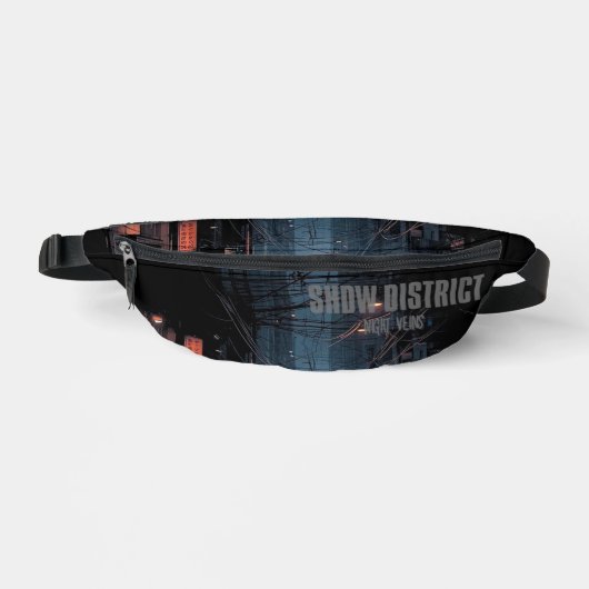 Underground Schwarze Dunkle Fanny Pack Tasche Stre (Vorderseite)