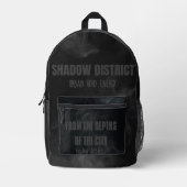 Underground Street Black Shadow Bag  Bedruckter Rucksack (Vorderseite)