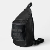 Underground Streetwear Backpack Black Dark bag Crossbody Bag (Rechte Ecke)
