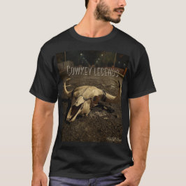 Underground Streetwear Totenkopf Western Schwarzes T-Shirt
