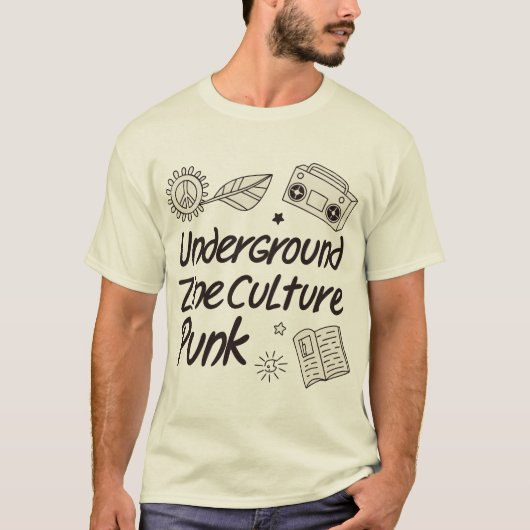 Underground Zine Culture Punk T-Shirt (Vorderseite)