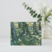 UnderGrowth Trees Woods Vincent van Gogh Postkarte (Stehend Vorderseite)
