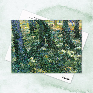 UnderGrowth Trees Woods Vincent van Gogh Postkarte