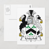 Underhill-Familienwappen Postkarte (Vorne/Hinten)