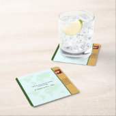 Underlägg — Connect, World Rechteckiger Pappuntersetzer (Vor Ort)