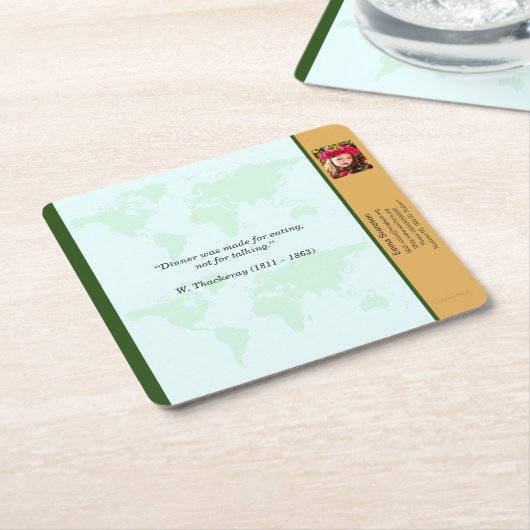 Underlägg — Connect, World Rechteckiger Pappuntersetzer (angewinkelt)