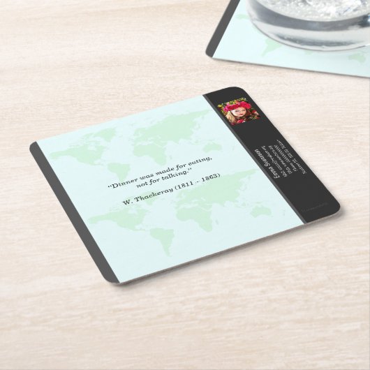 Underlägg — Connect, World Rechteckiger Pappuntersetzer (angewinkelt)