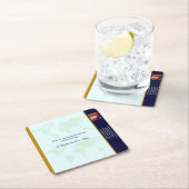 Underlägg — Connect, World Rechteckiger Pappuntersetzer (Vor Ort)