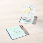 Underlägg — Connect, World Rechteckiger Pappuntersetzer (Vor Ort)