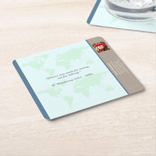 Underlägg — Connect, World Rechteckiger Pappuntersetzer (angewinkelt)