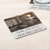 Underlägg — Eget bo Rechteckiger Pappuntersetzer (angewinkelt)