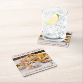 Underlägg — Frukost Rechteckiger Pappuntersetzer (Vor Ort)