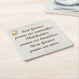 Underlägg — Hjärnor pratar Rechteckiger Pappuntersetzer