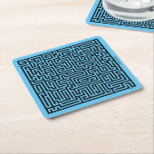 Underlägg — Labyrint Rechteckiger Pappuntersetzer (angewinkelt)