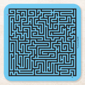 Underlägg — Labyrint Rechteckiger Pappuntersetzer (Vorderseite)