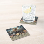 Underlägg — Lejon, sanning Rechteckiger Pappuntersetzer (Vor Ort)