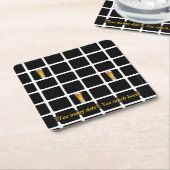 Underlägg — Living beer dots Rechteckiger Pappuntersetzer (angewinkelt)