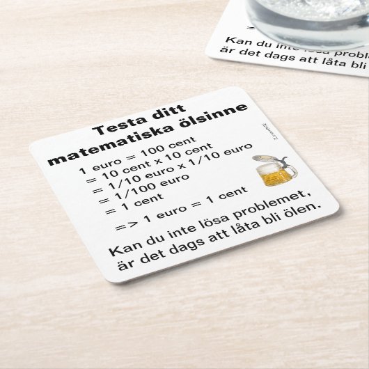 Underlägg — Ölsinne Rechteckiger Pappuntersetzer (angewinkelt)