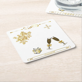 Underlägg — Party Rechteckiger Pappuntersetzer