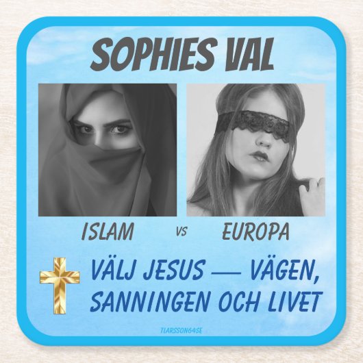 Underlägg — Sophies val Rechteckiger Pappuntersetzer (Vorderseite)